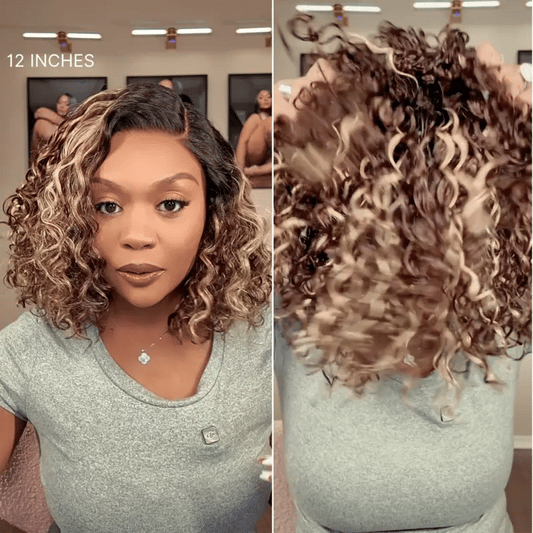🔥🔥Ready-to-Wear Glueless Curly Bob Wig