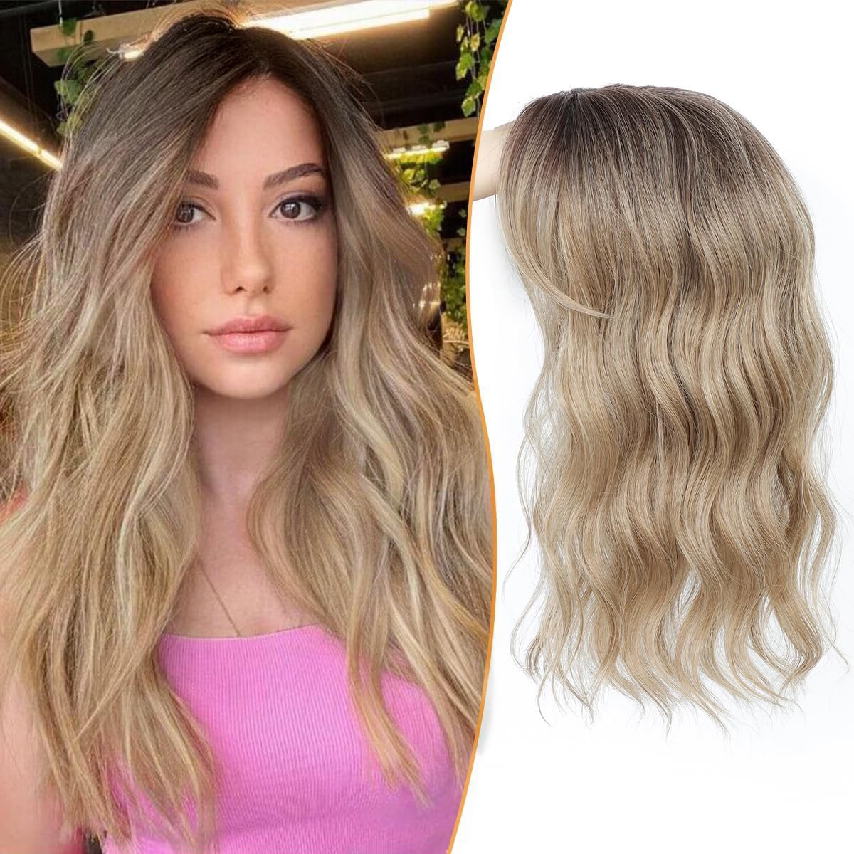 ⚡⚡ Final Hours –⚡2026 New Lightweight & Breathable Wavy Hair Topper