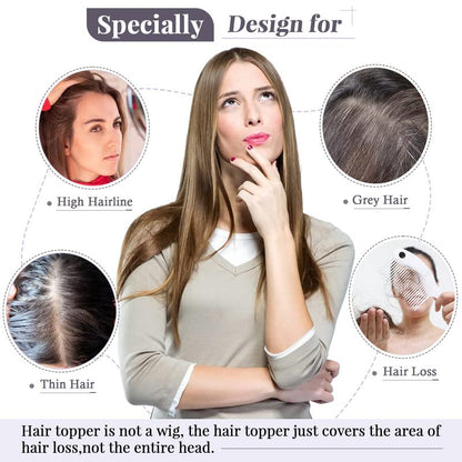 ⚡⚡ Final Hours –⚡2026 New Lightweight & Breathable Wavy Hair Topper