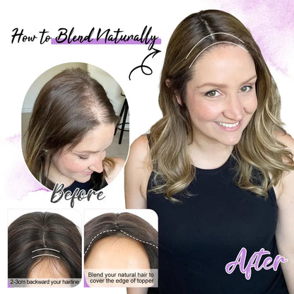 ⚡Final Hours – 2026 New Lightweight & Breathable Wavy Hair Topper