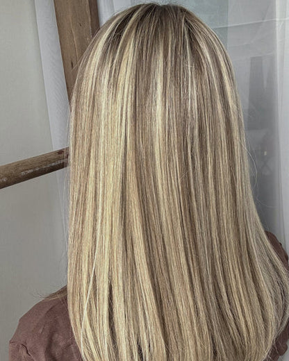 Human Hair Topper with Bangs | Hair Piece for Thinning Hair
